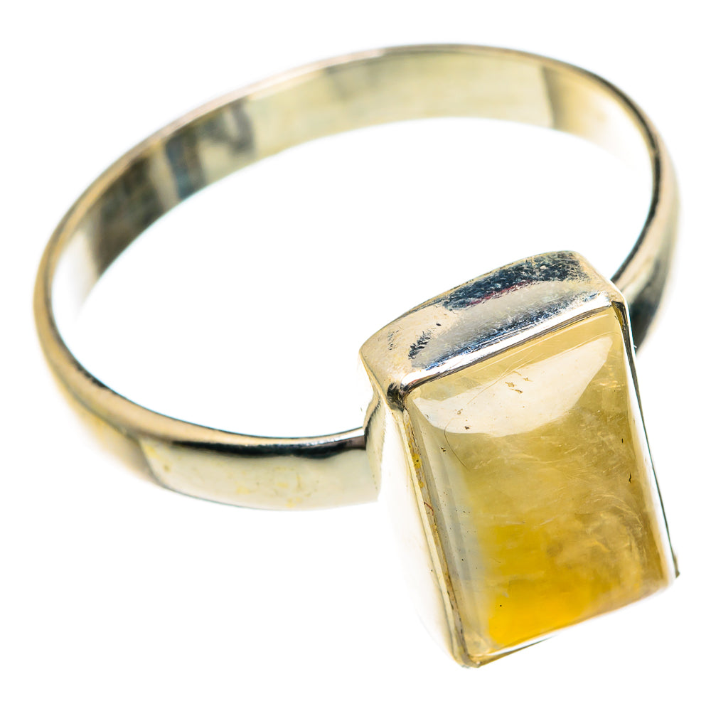 Yellow Moonstone Rings handcrafted by Anasilvercos - RING84217