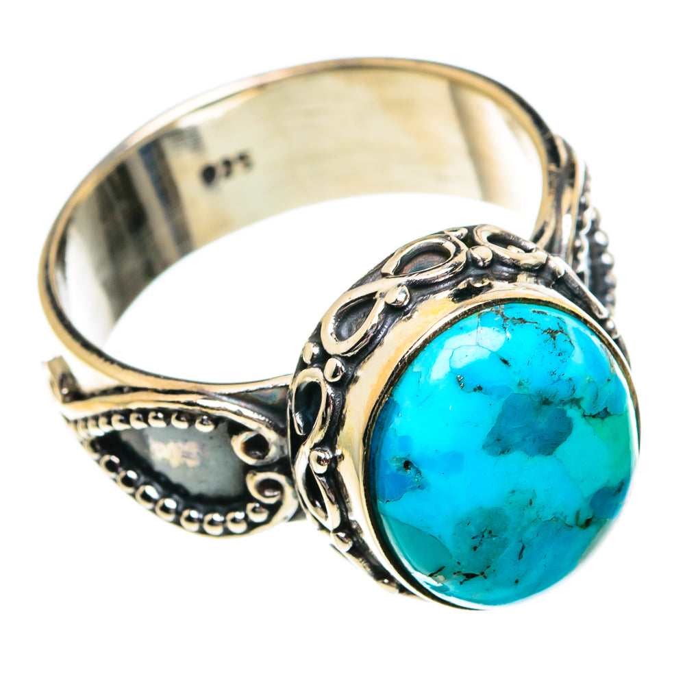 Chrysocolla Rings handcrafted by Anasilvercos - RING84222