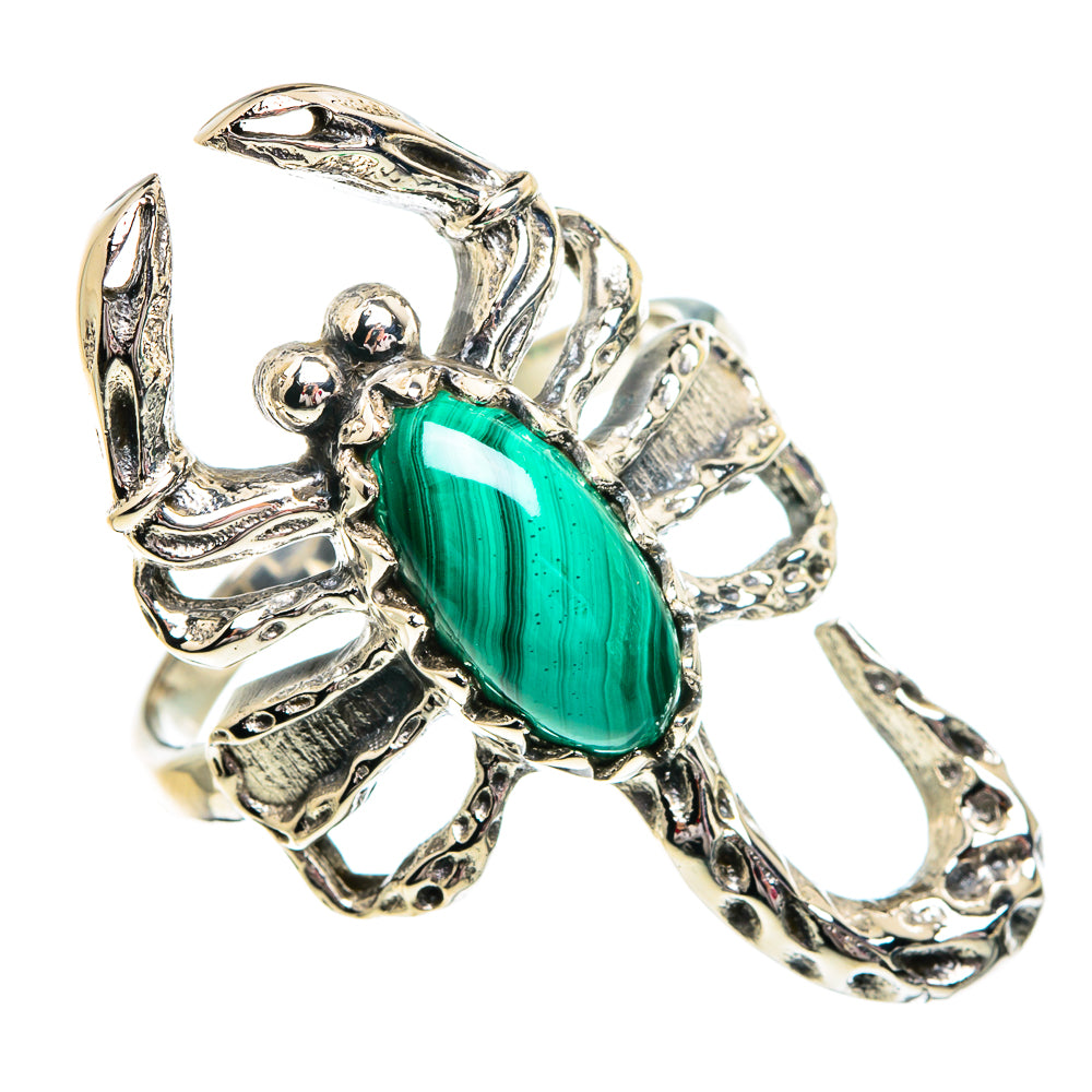 Malachite Rings handcrafted by Anasilvercos - RING84226