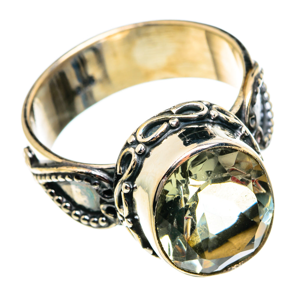 Green Amethyst Rings handcrafted by Anasilvercos - RING84227