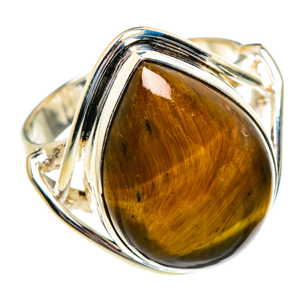 Tiger Eye Rings handcrafted by Anasilvercos - RING84234