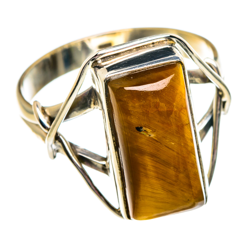 Tiger Eye Rings handcrafted by Anasilvercos - RING84236