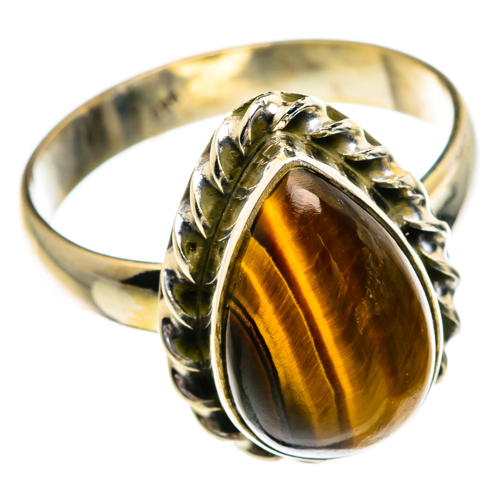 Tiger Eye Rings handcrafted by Anasilvercos - RING84237