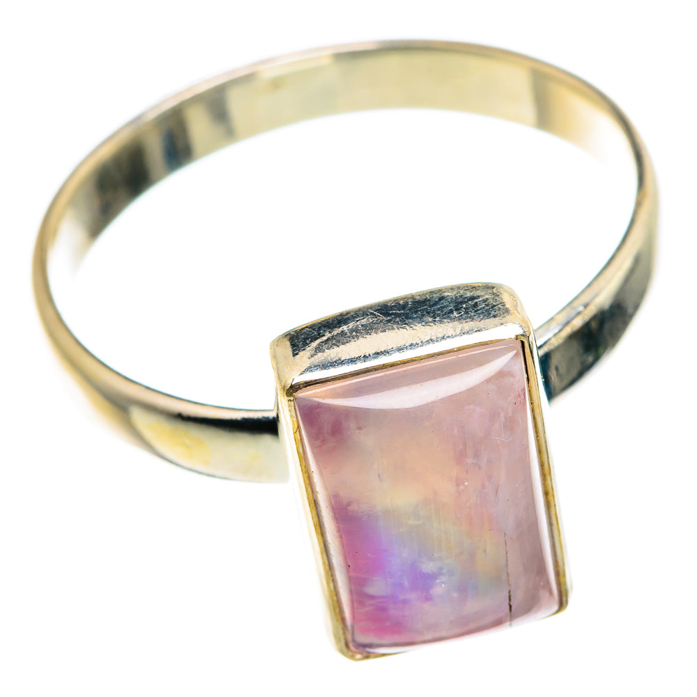 Pink Moonstone Rings handcrafted by Anasilvercos - RING84242 - Photo 2