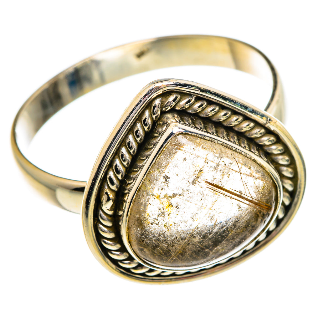 Rutilated Quartz Rings handcrafted by Anasilvercos - RING84249
