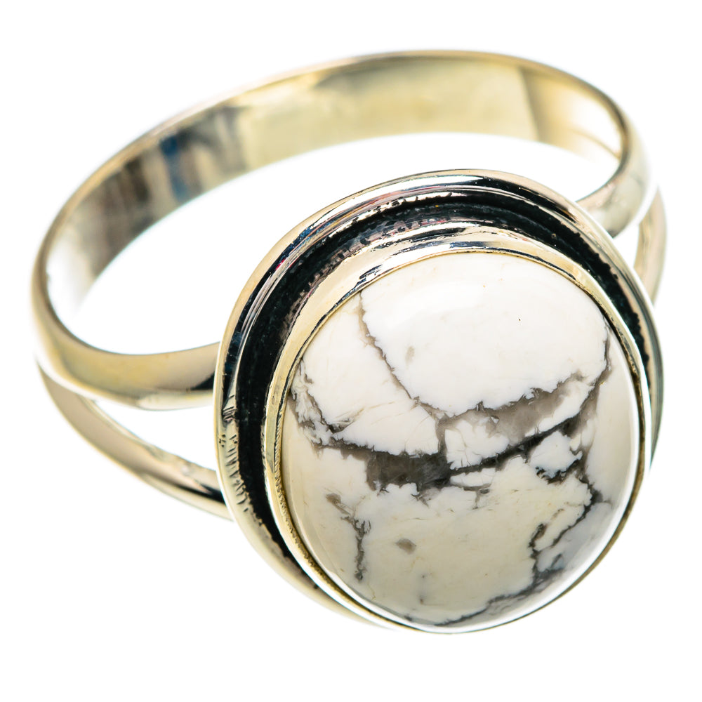 Howlite Rings handcrafted by Anasilvercos - RING84254