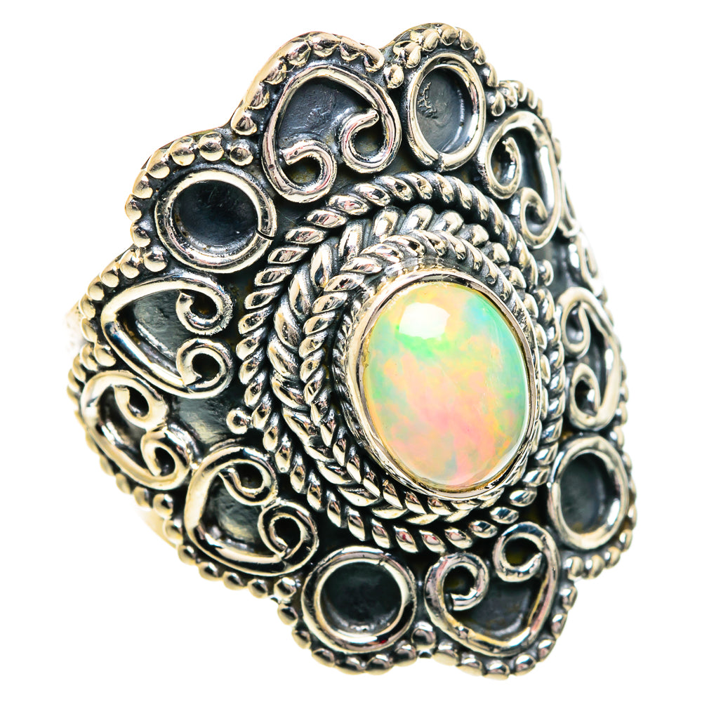 Ethiopian Opal Rings handcrafted by Anasilvercos - RING84256
