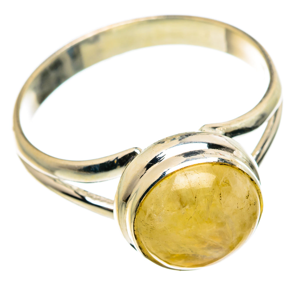 Yellow Moonstone Rings handcrafted by Anasilvercos - RING84259 - Photo 2