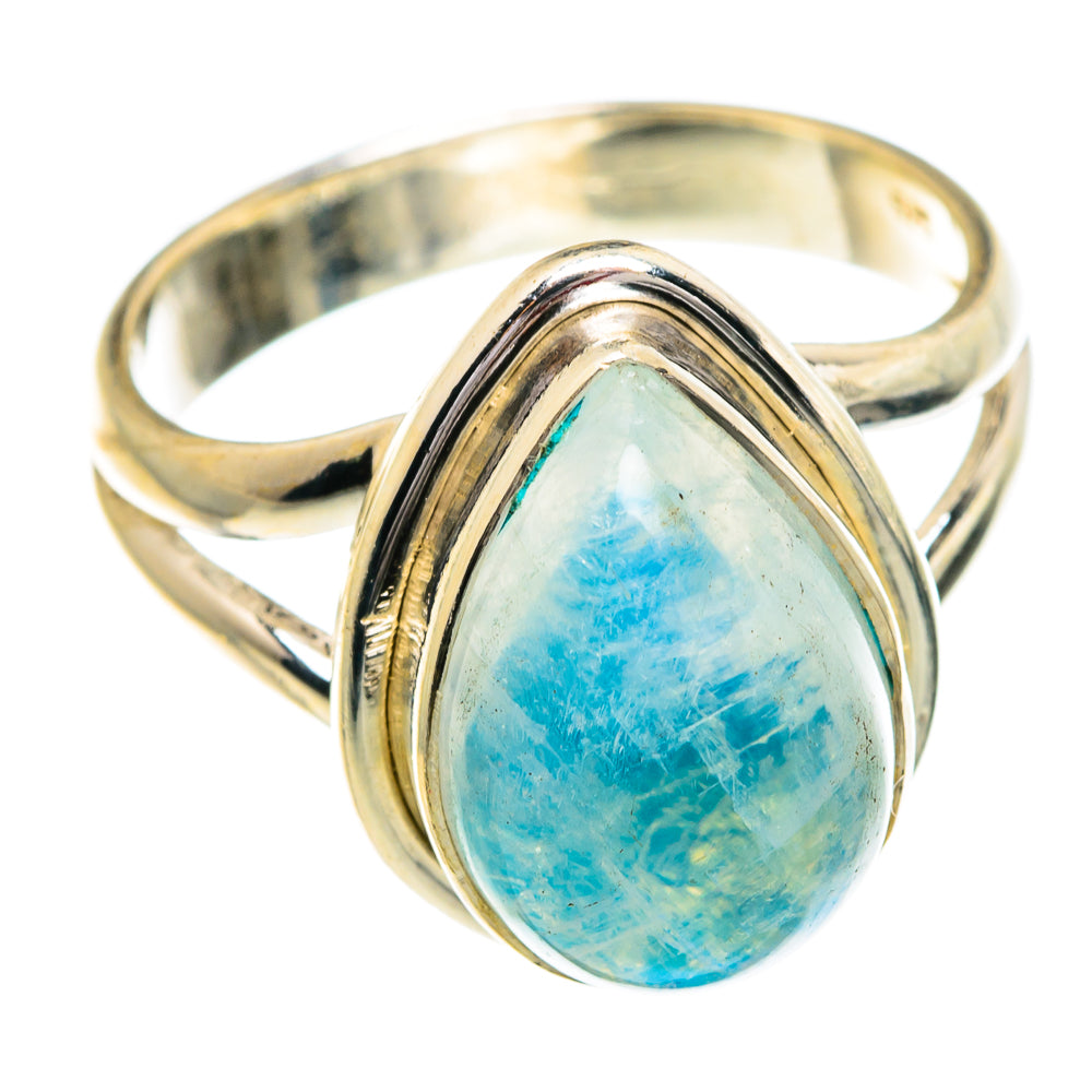 Rainbow Moonstone Rings handcrafted by Anasilvercos - RING84271