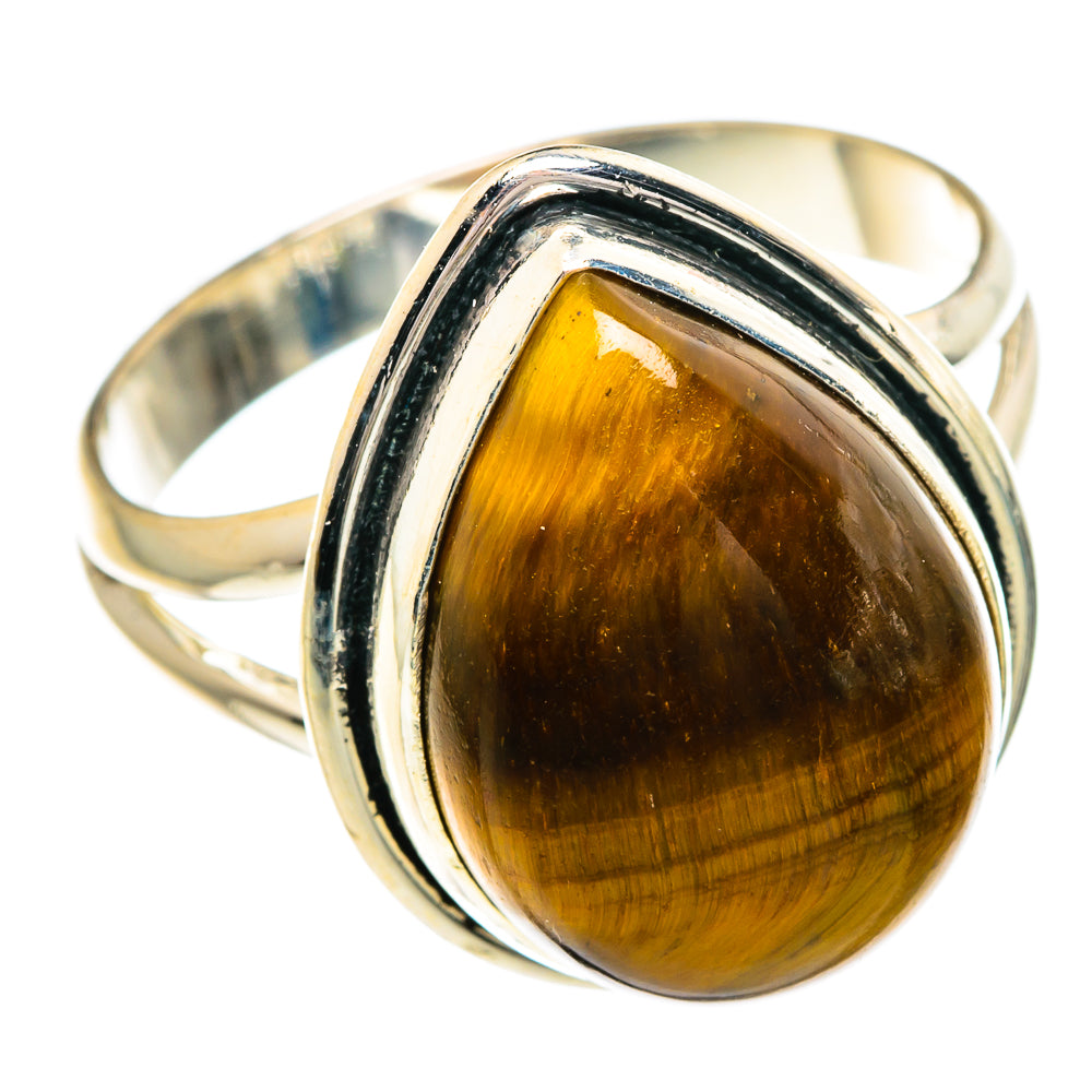 Tiger Eye Rings handcrafted by Anasilvercos - RING84277