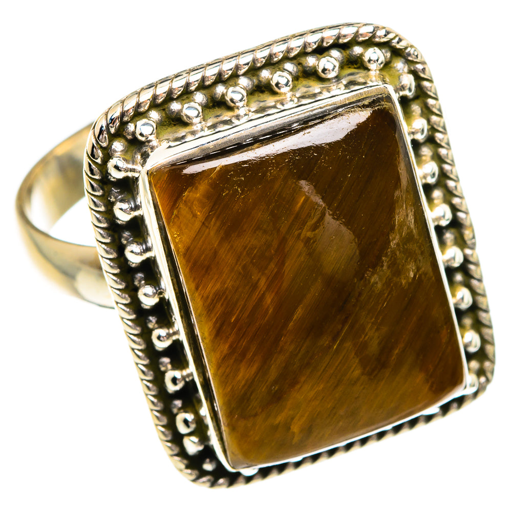 Tiger Eye Rings handcrafted by Anasilvercos - RING84281