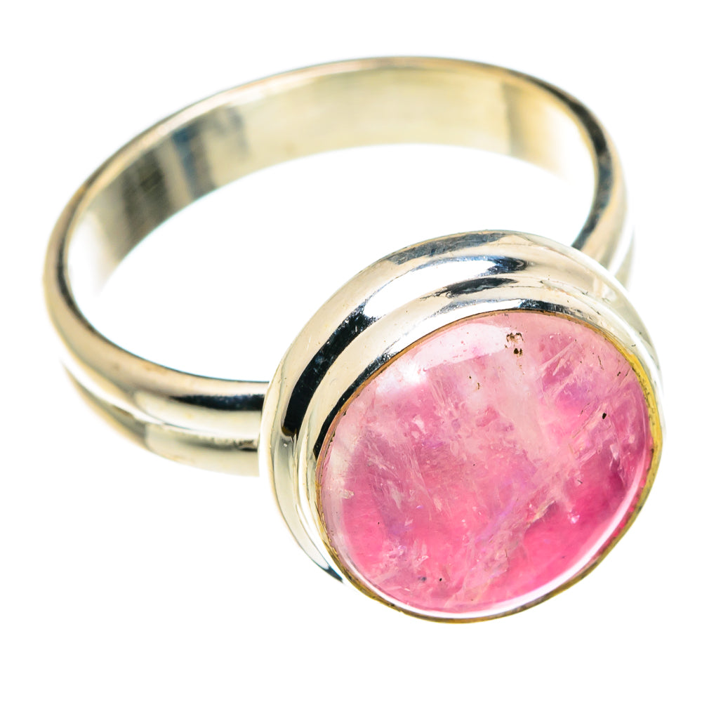 Pink Moonstone Rings handcrafted by Anasilvercos - RING84285