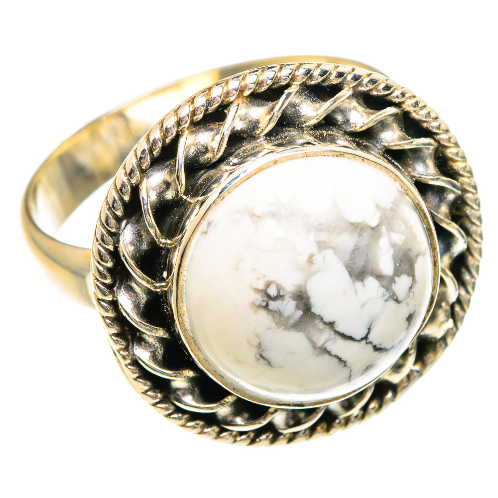 Howlite Rings handcrafted by Anasilvercos - RING84297