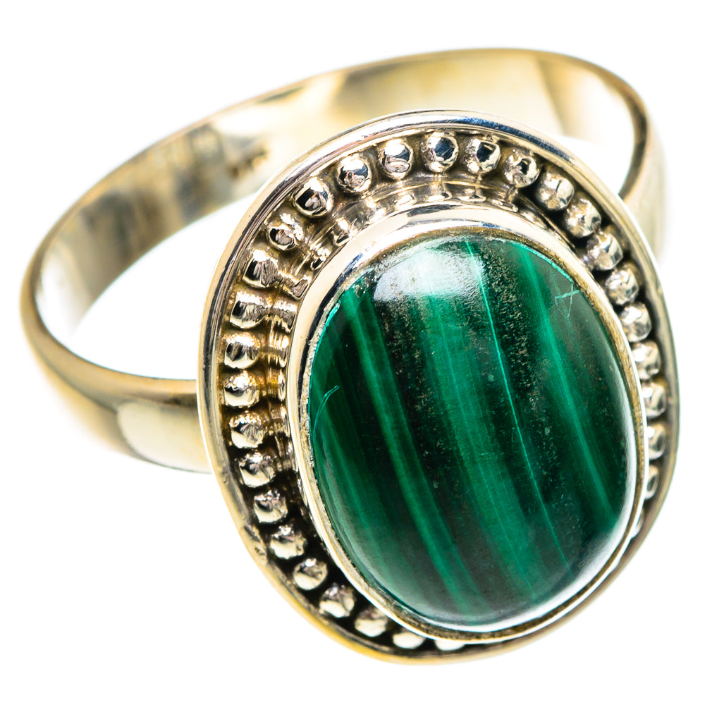 Malachite Rings handcrafted by Anasilvercos - RING84309