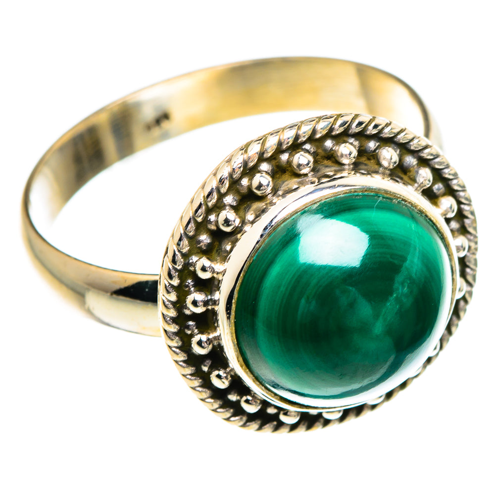 Malachite Rings handcrafted by Anasilvercos - RING84312