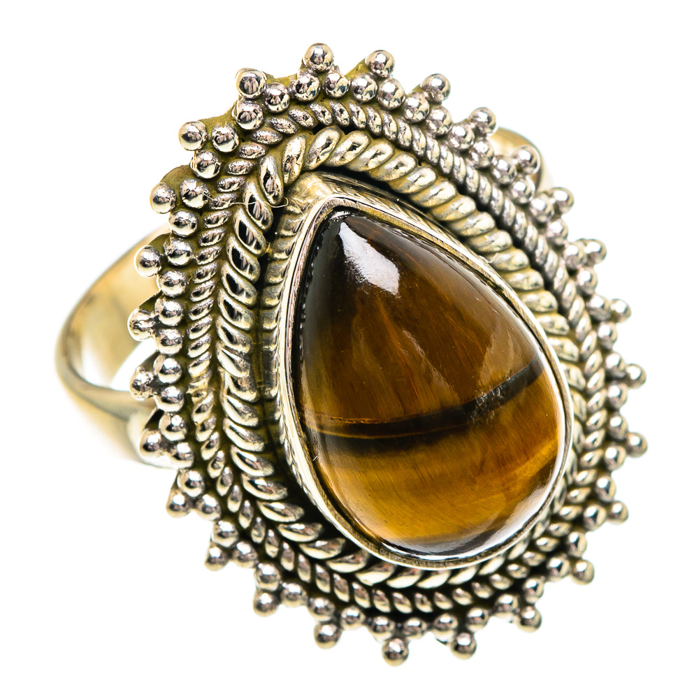 Tiger Eye Rings handcrafted by Anasilvercos - RING84316