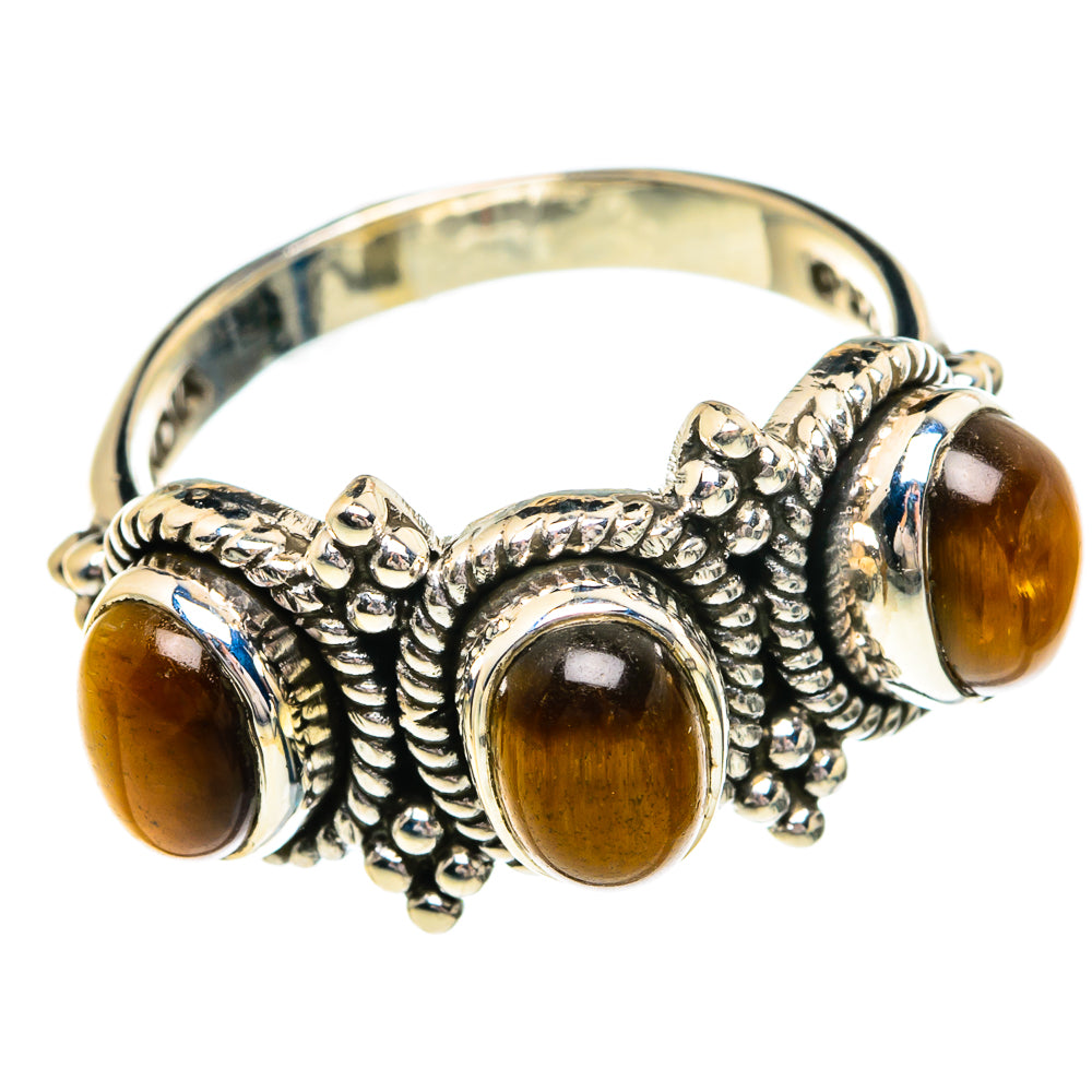 Tiger Eye Rings handcrafted by Anasilvercos - RING84319 - Photo 2