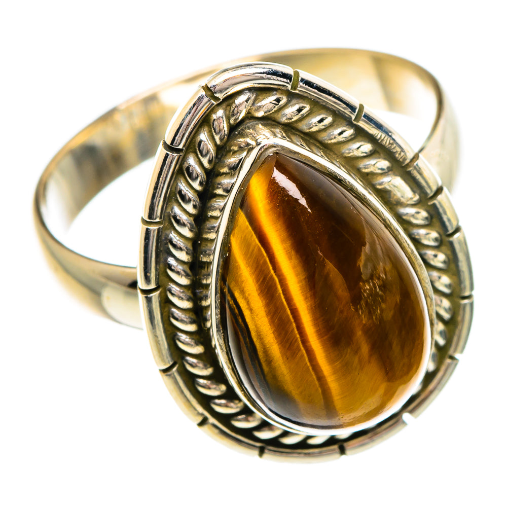 Tiger Eye Rings handcrafted by Anasilvercos - RING84320