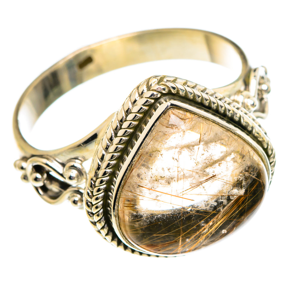 Rutilated Quartz Rings handcrafted by Anasilvercos - RING84333