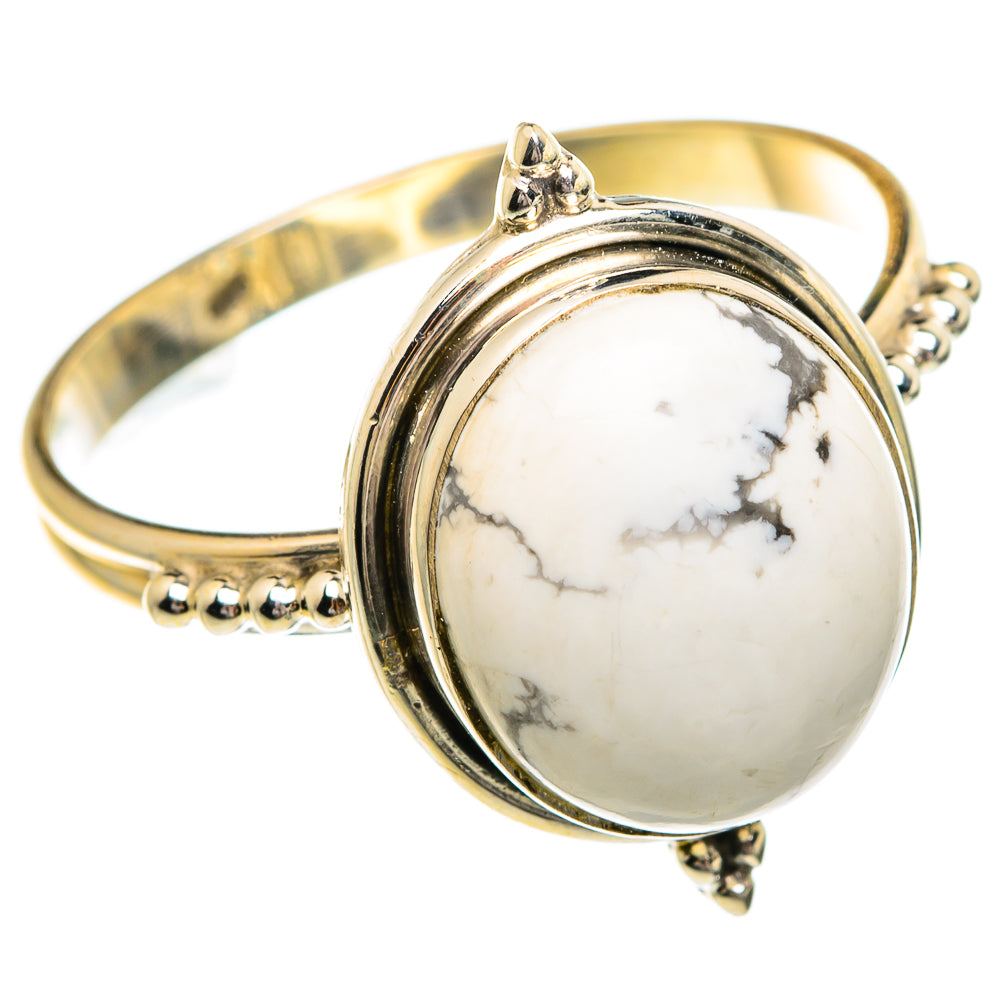 Howlite Rings handcrafted by Anasilvercos - RING84338