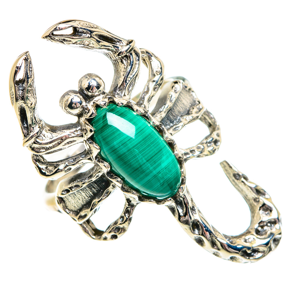 Malachite Rings handcrafted by Anasilvercos - RING84353