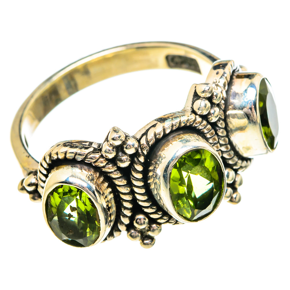 Peridot Rings handcrafted by Anasilvercos - RING84354