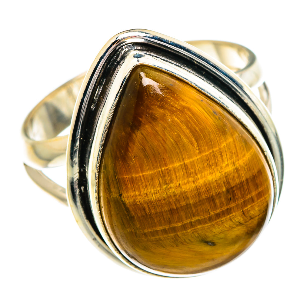 Tiger Eye Rings handcrafted by Anasilvercos - RING84359