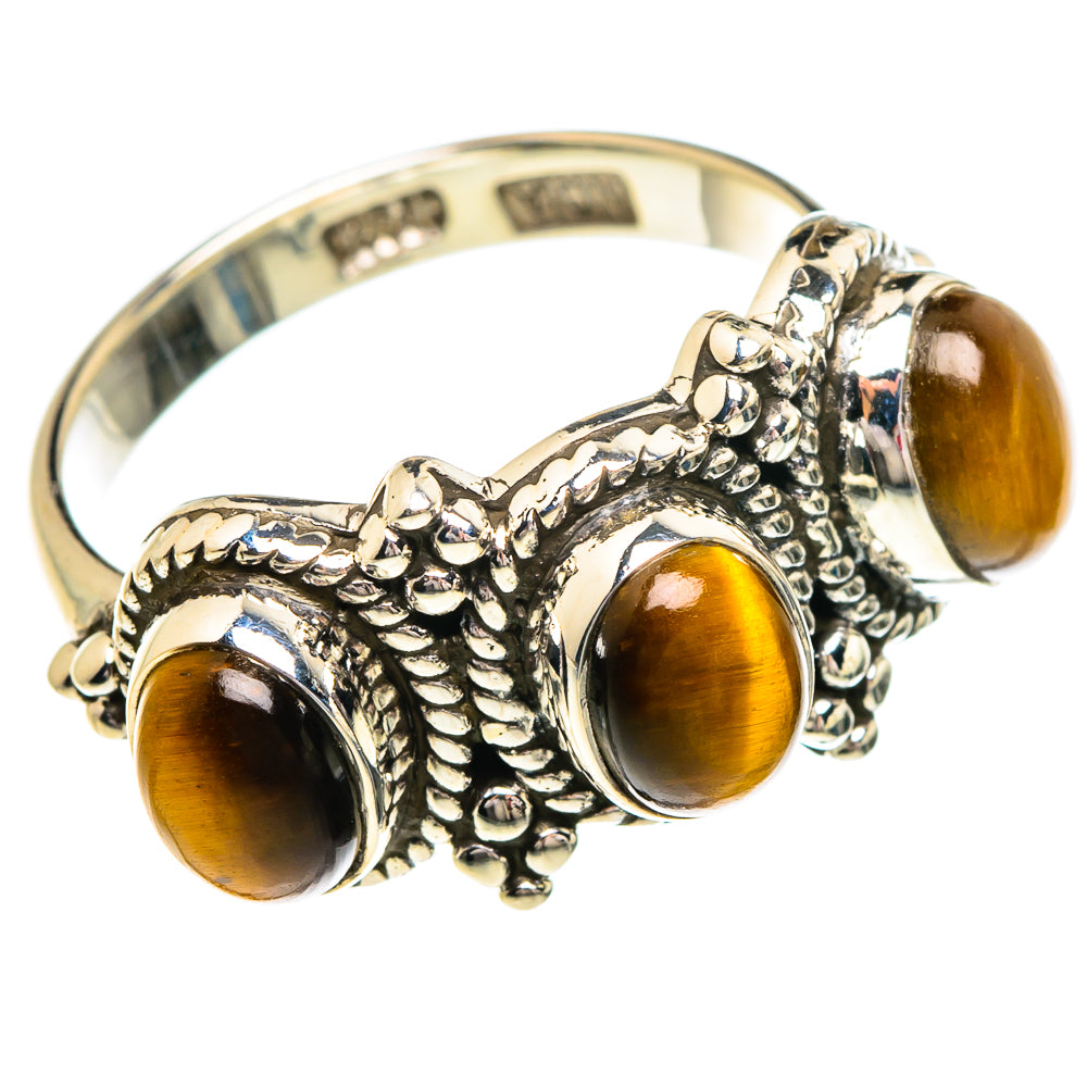 Tiger Eye Rings handcrafted by Anasilvercos - RING84360