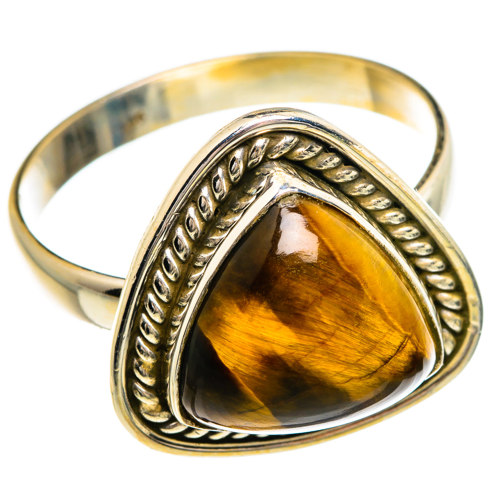 Tiger Eye Rings handcrafted by Anasilvercos - RING84361