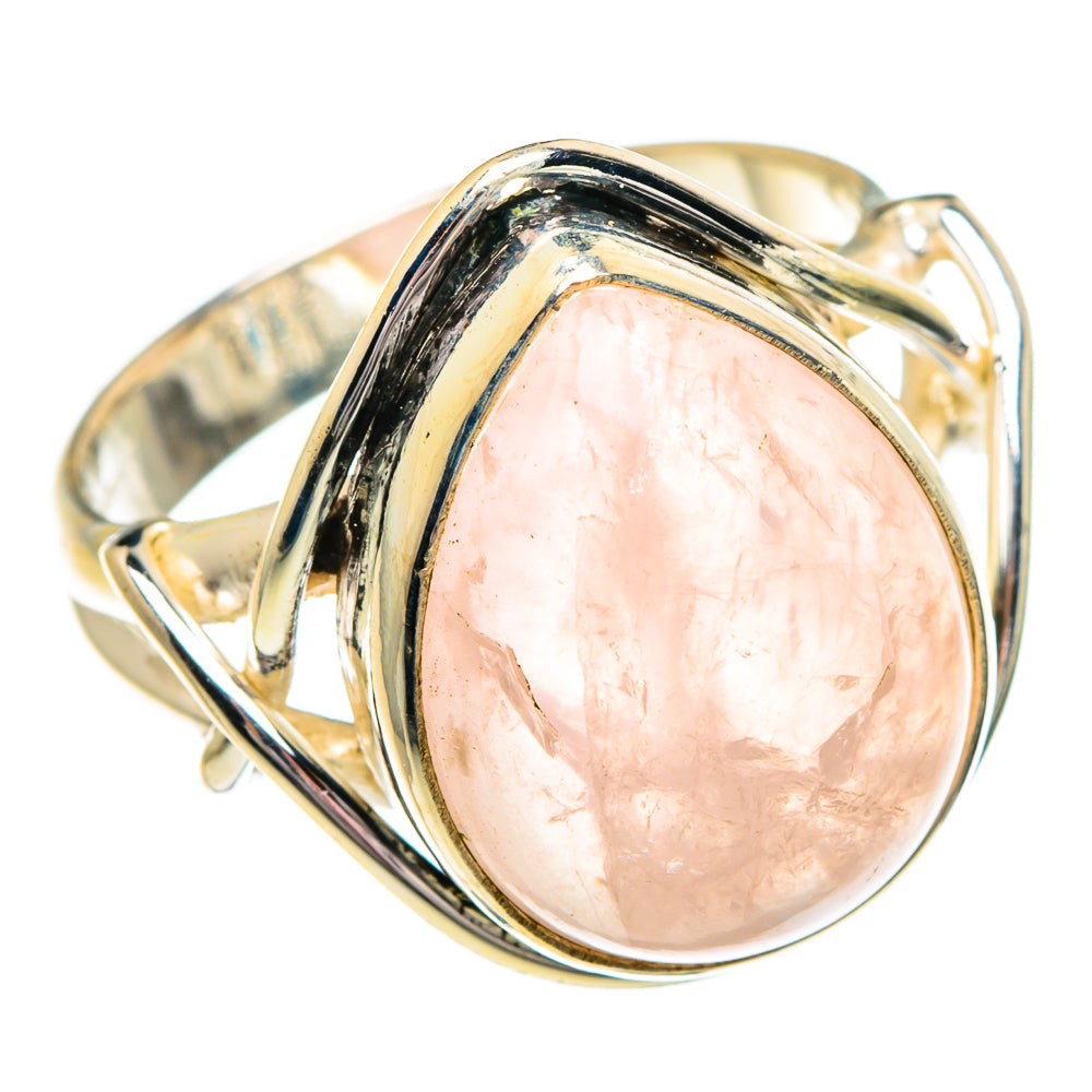 Rose Quartz Rings handcrafted by Anasilvercos - RING84369