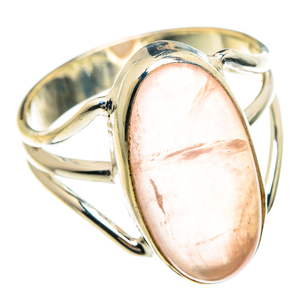 Rose Quartz Rings handcrafted by Anasilvercos - RING84370