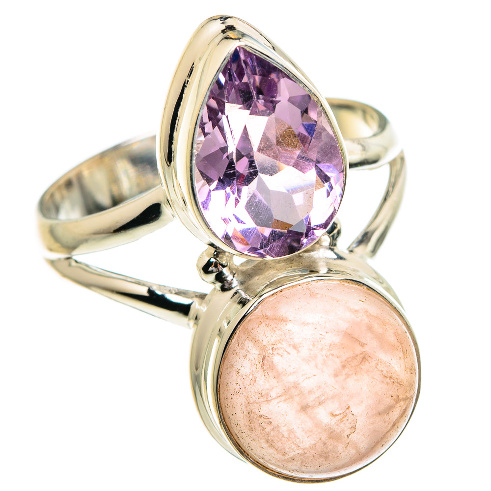 Rose Quartz Rings handcrafted by Anasilvercos - RING84381