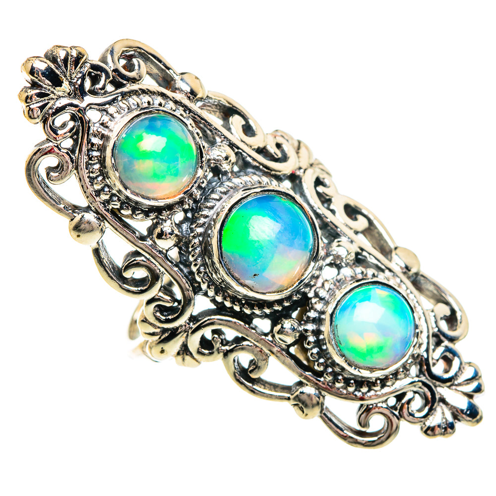 Ethiopian Opal Rings handcrafted by Anasilvercos - RING84383