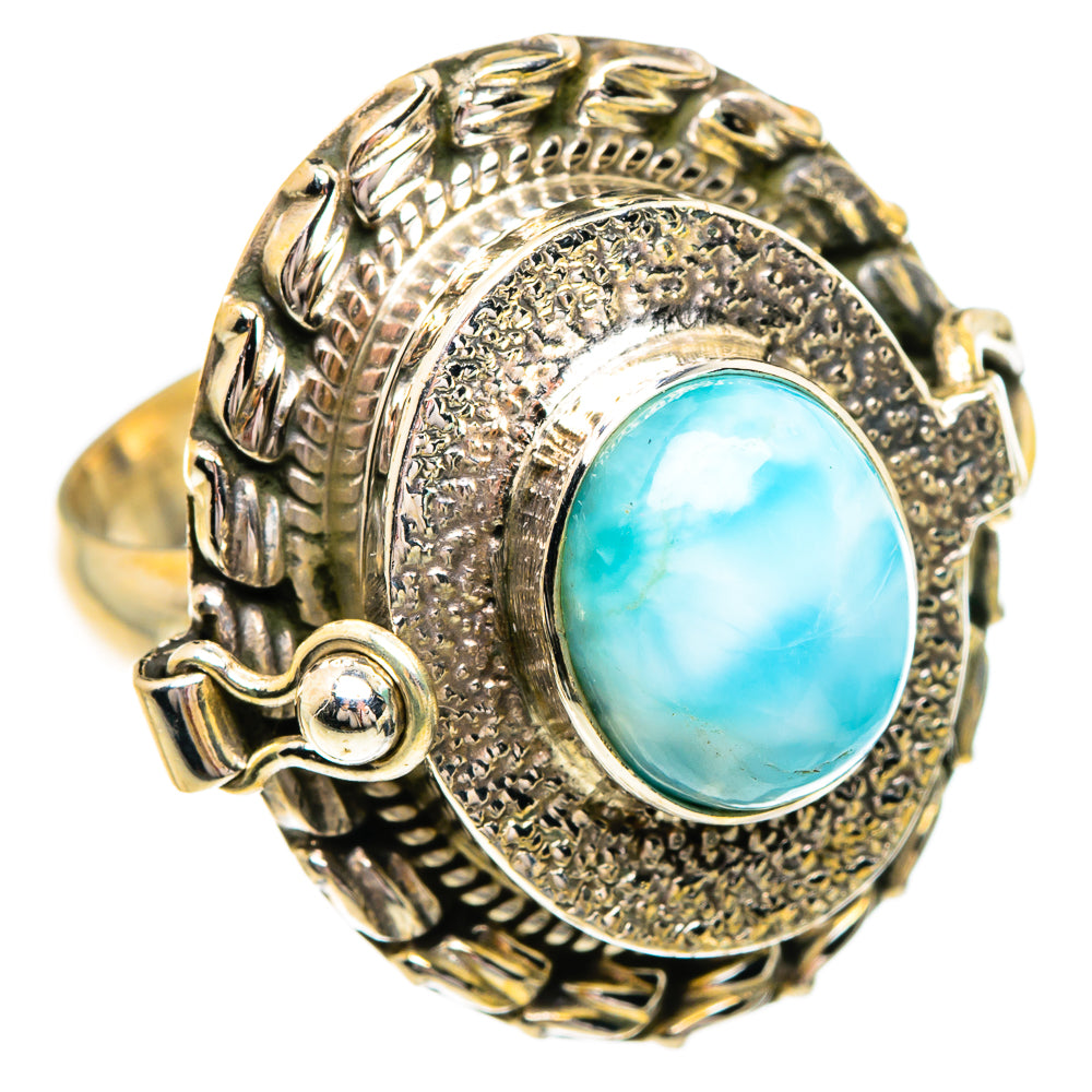 Larimar Rings handcrafted by Anasilvercos - RING84386