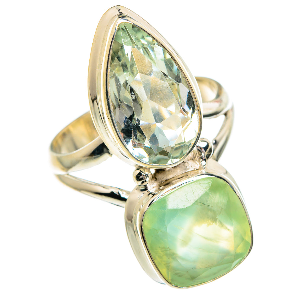 Prehnite Rings handcrafted by Anasilvercos - RING84389