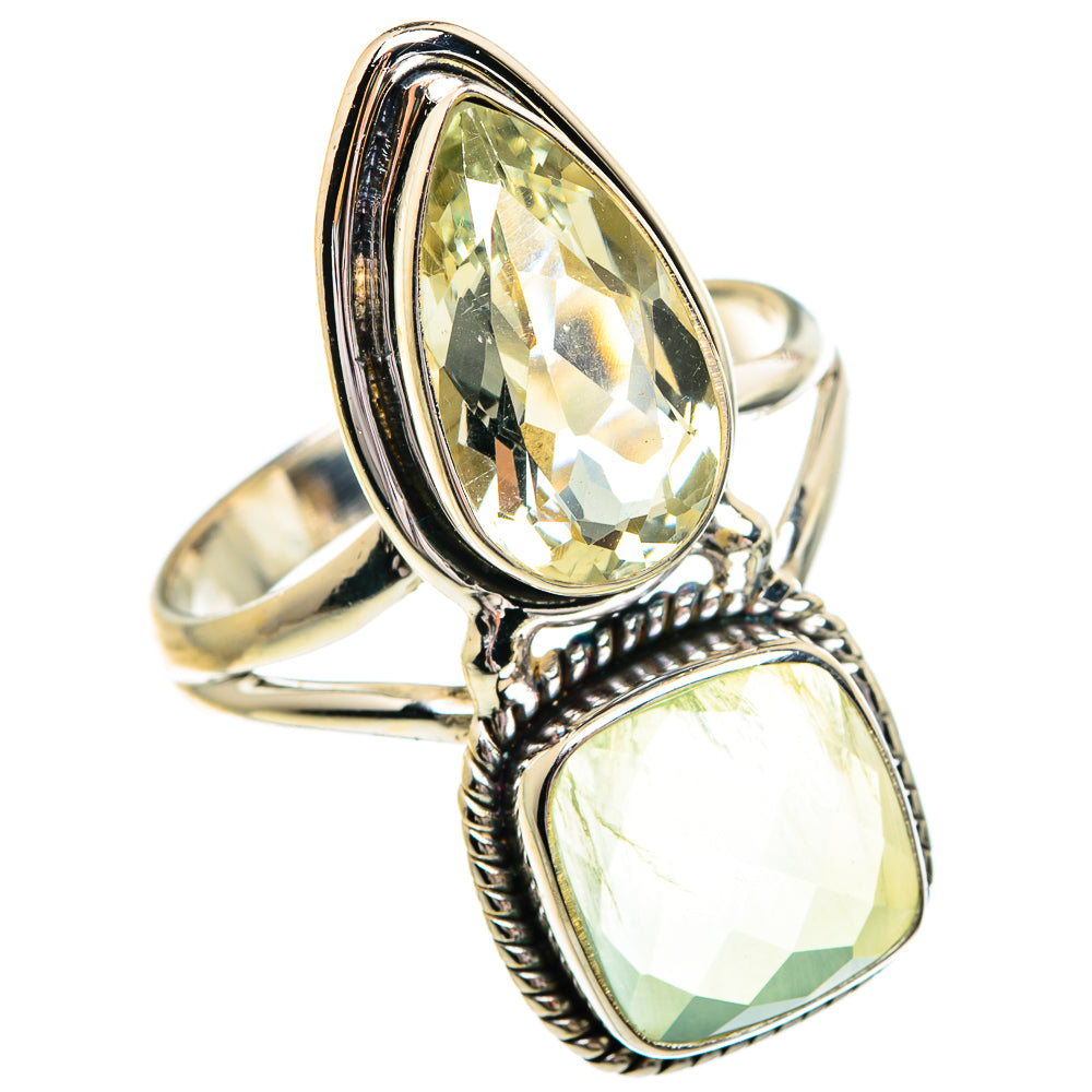 Prehnite Rings handcrafted by Anasilvercos - RING84391