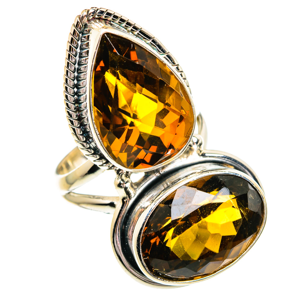 Mandarin Citrine Rings handcrafted by Anasilvercos - RING84393
