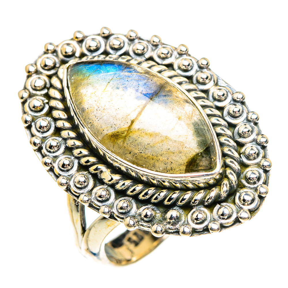 Labradorite Rings handcrafted by Anasilvercos - RING84415