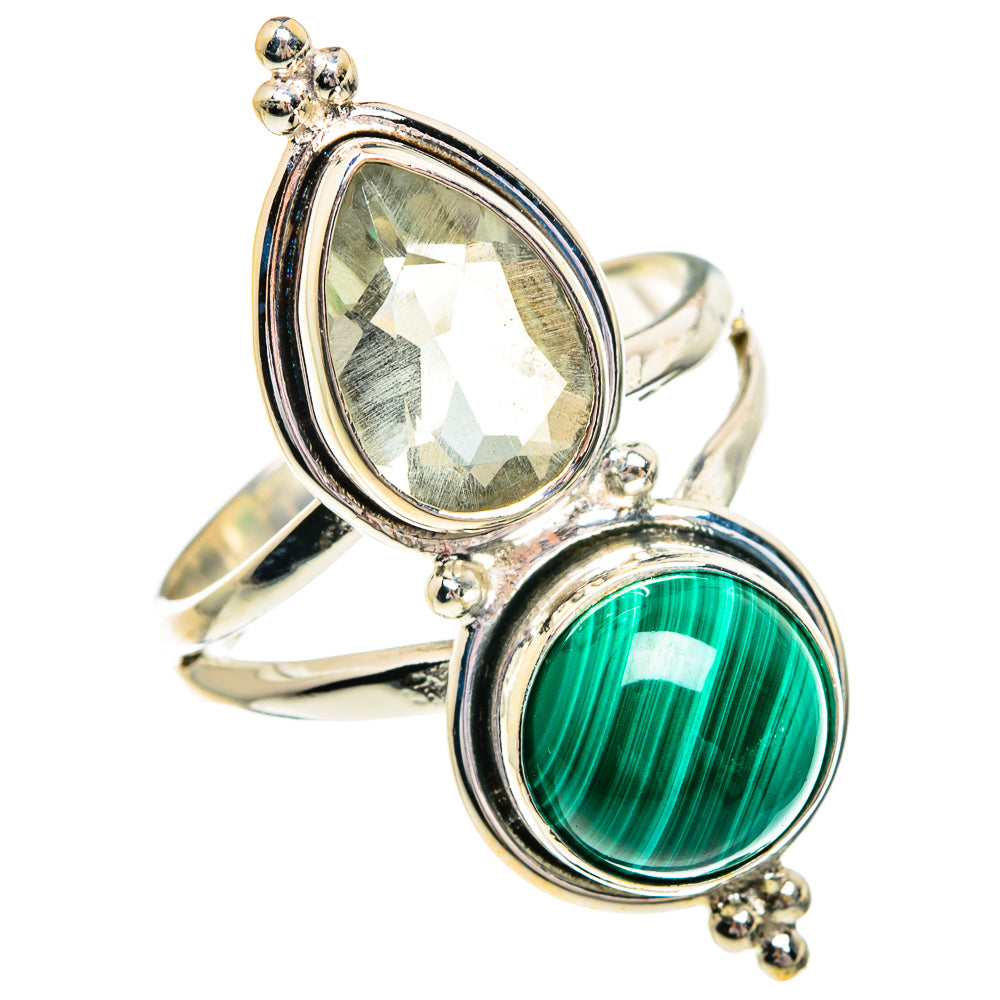 Malachite Rings handcrafted by Anasilvercos - RING84416