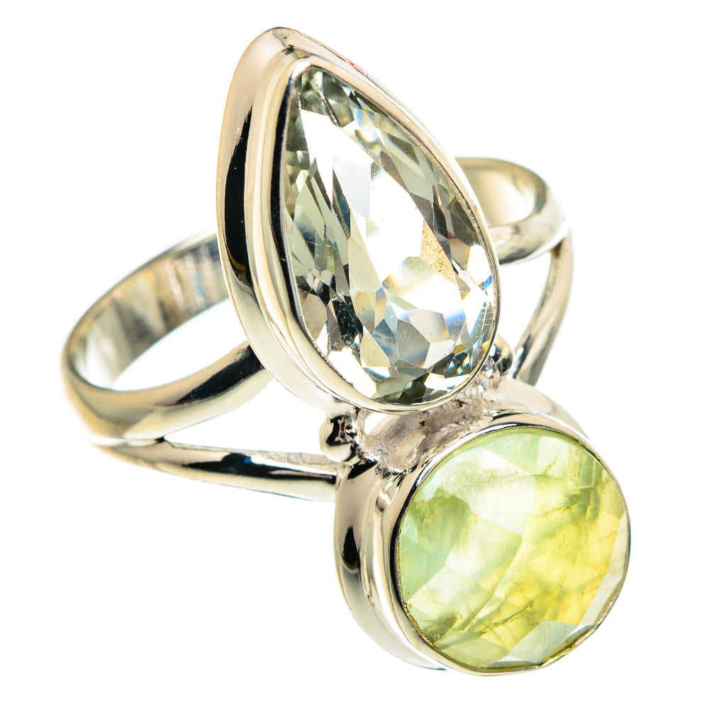 Prehnite Rings handcrafted by Anasilvercos - RING84417