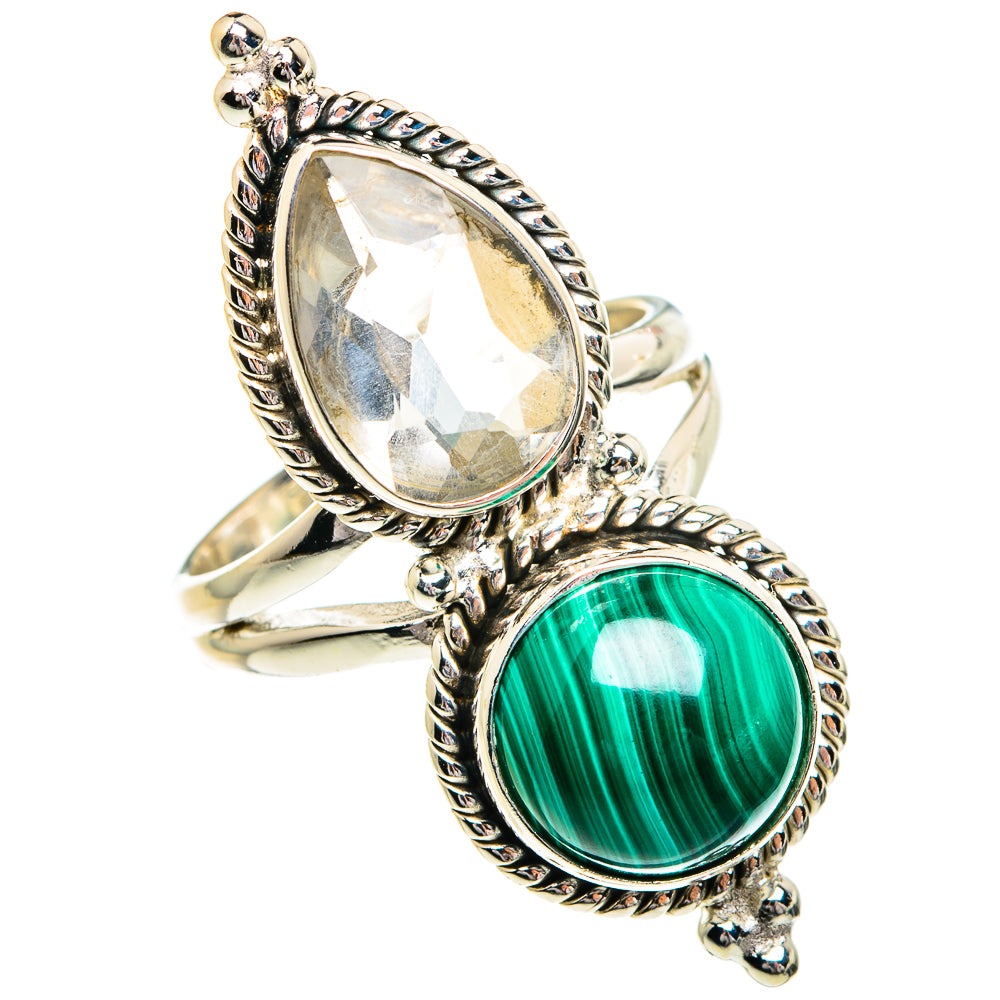 Malachite Rings handcrafted by Anasilvercos - RING84418