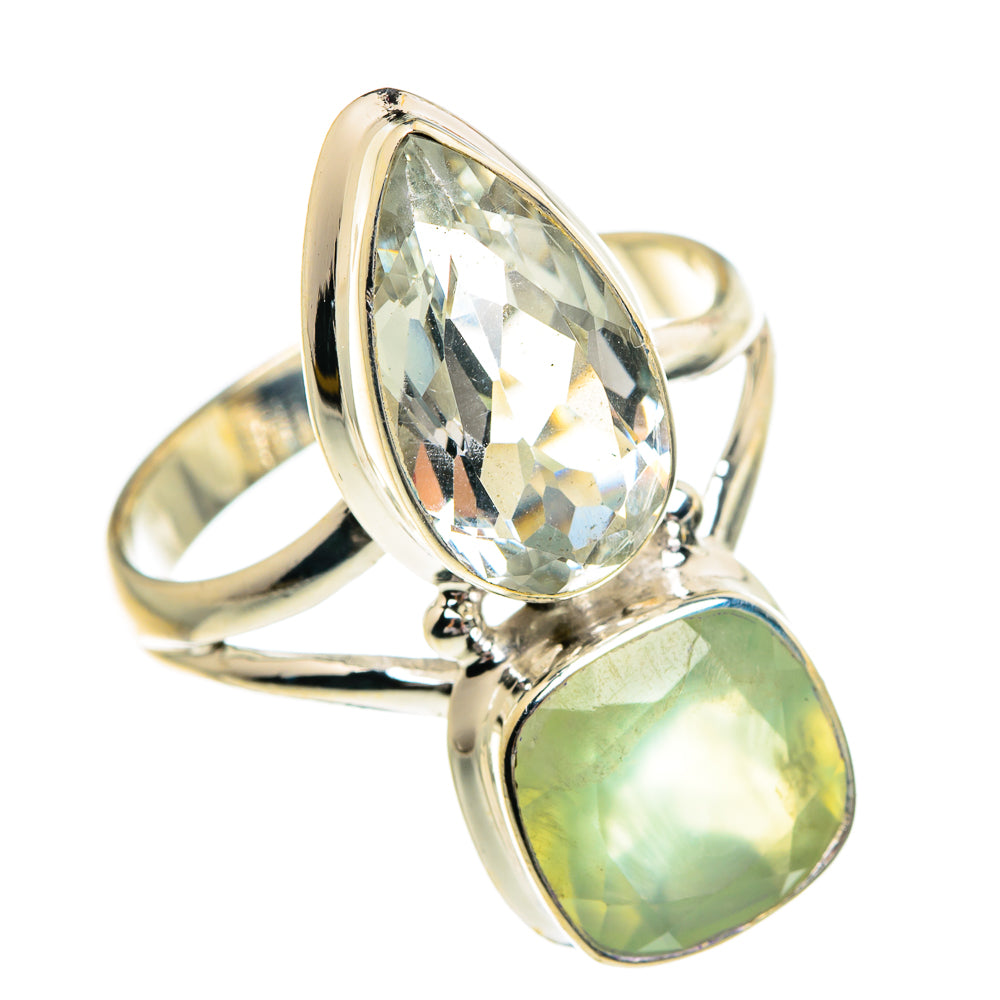 Prehnite Rings handcrafted by Anasilvercos - RING84419