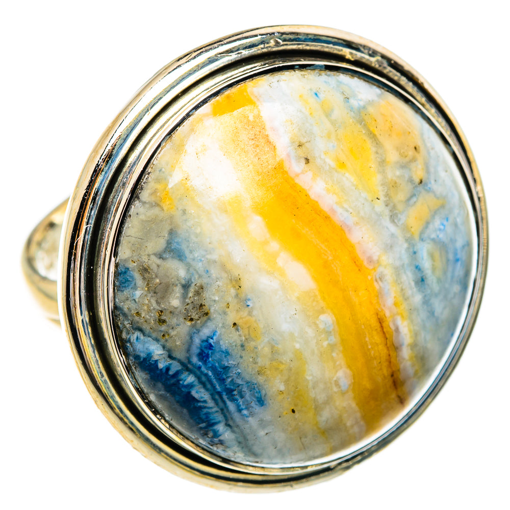 Blue Scheelite Rings handcrafted by Anasilvercos - RING84431