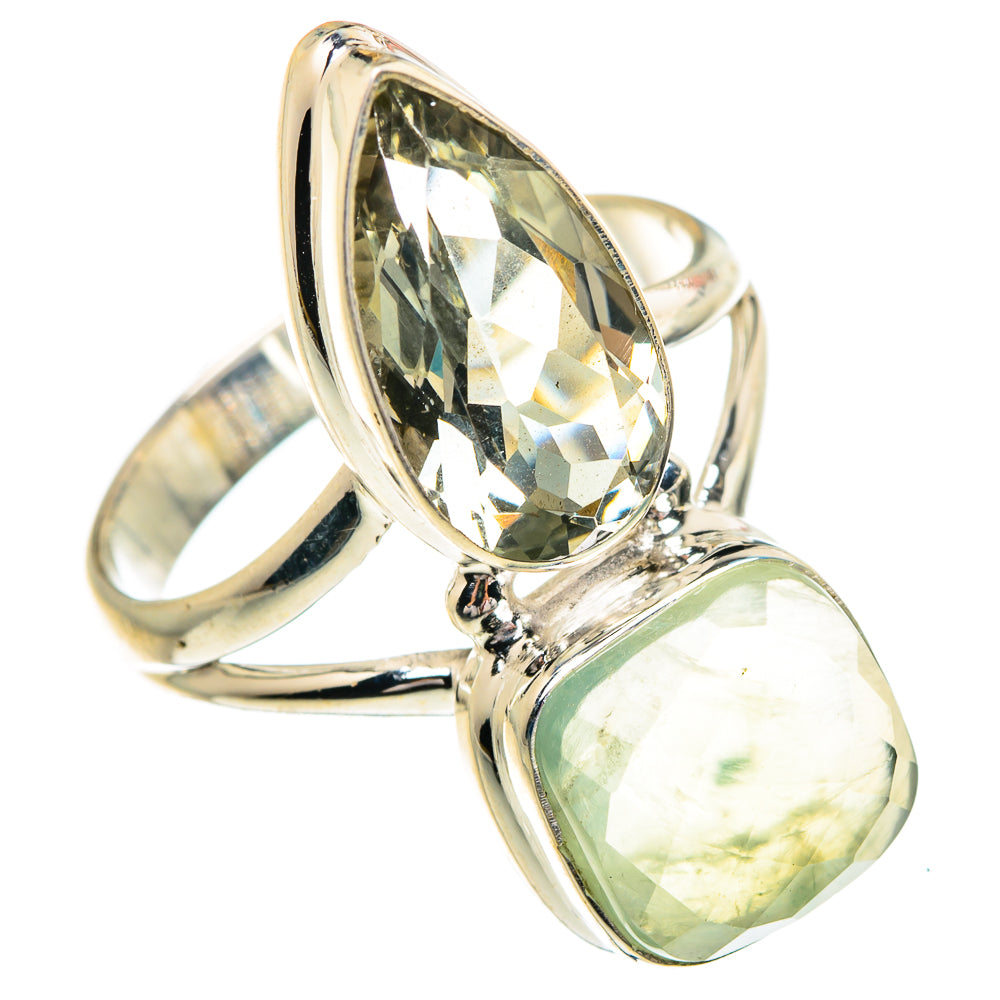 Prehnite Rings handcrafted by Anasilvercos - RING84438