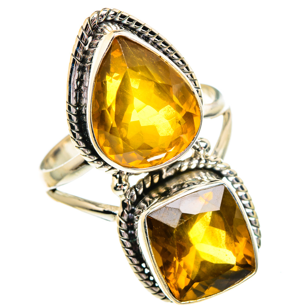 Mandarin Citrine Rings handcrafted by Anasilvercos - RING84442