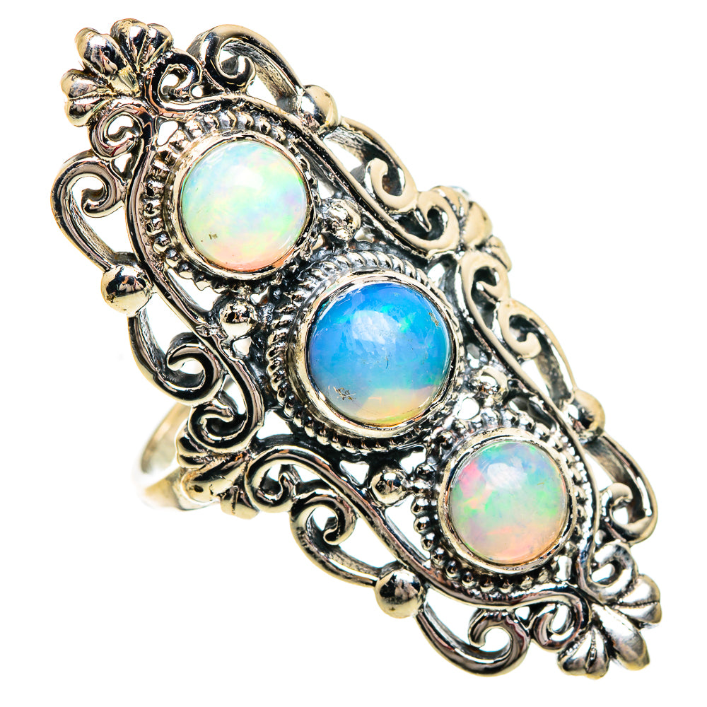 Ethiopian Opal Rings handcrafted by Anasilvercos - RING84445