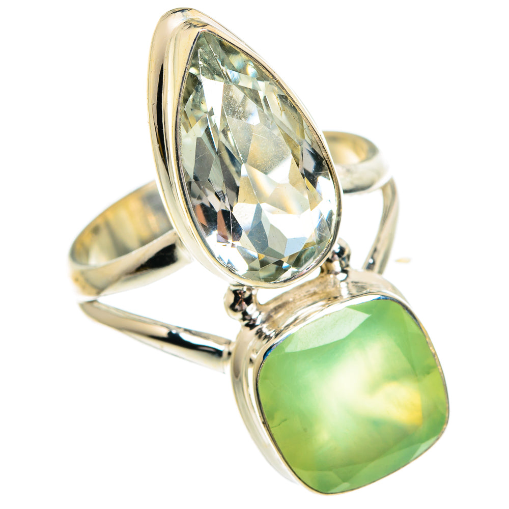 Prehnite Rings handcrafted by Anasilvercos - RING84451