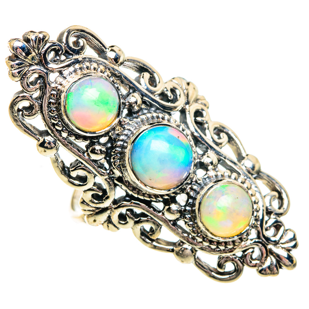 Ethiopian Opal Rings handcrafted by Anasilvercos - RING84464