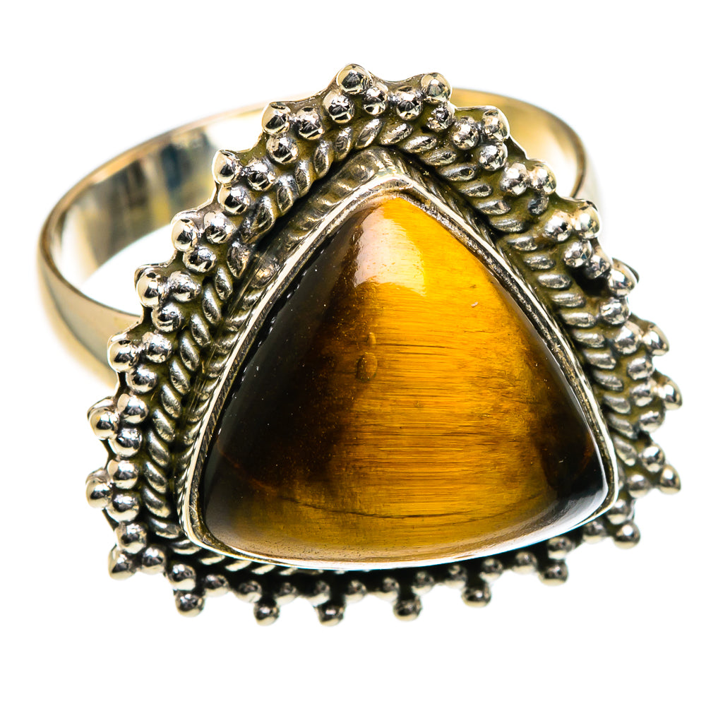 Tiger Eye Rings handcrafted by Anasilvercos - RING84485
