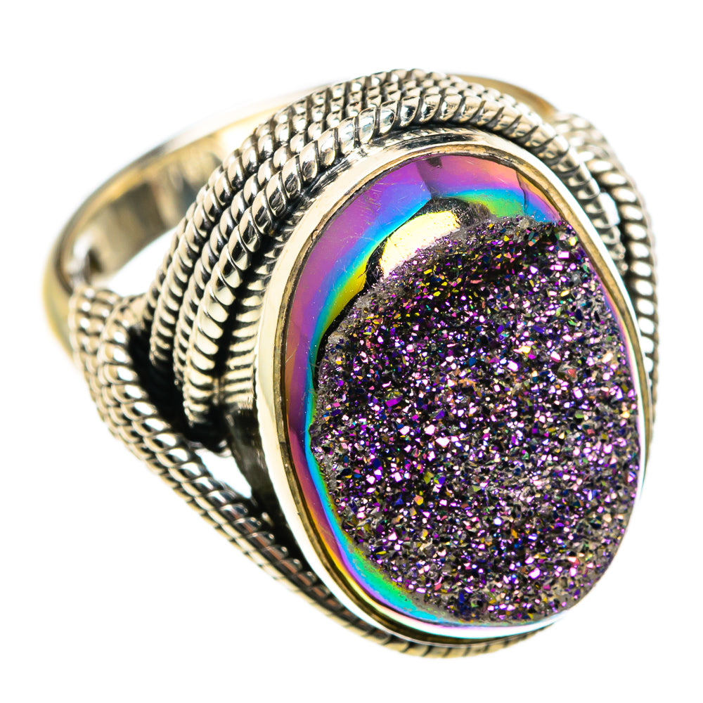 Titanium Druzy Rings handcrafted by Anasilvercos - RING84507